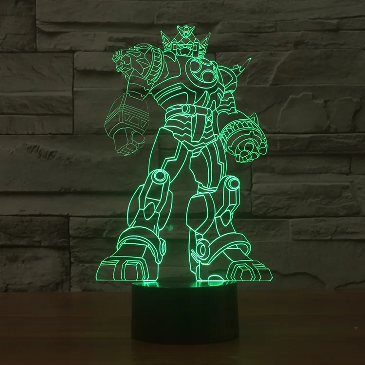 Kid Gift Creative Night Light Iron Man 3d Line Lamp