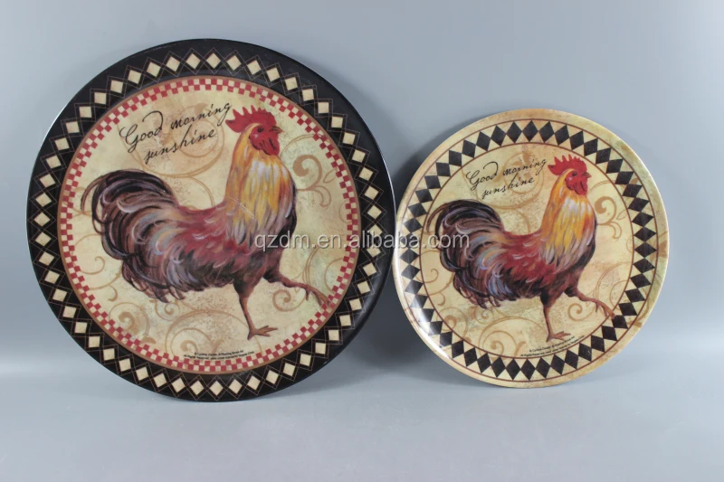 melamine dinner ware sets cock printing