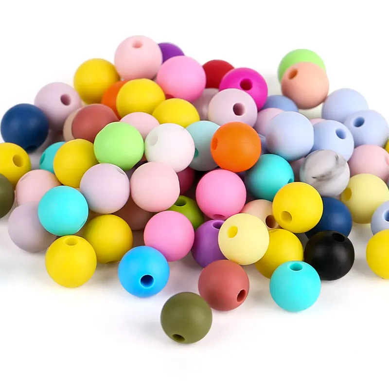 Wholesale 15mm Non Toxic Soft Bpa Free Food Grade Silicone Beads Buy