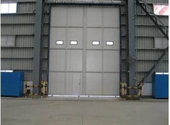 Anti-Hurricane Windproof Industrial Sliding Door for the factory