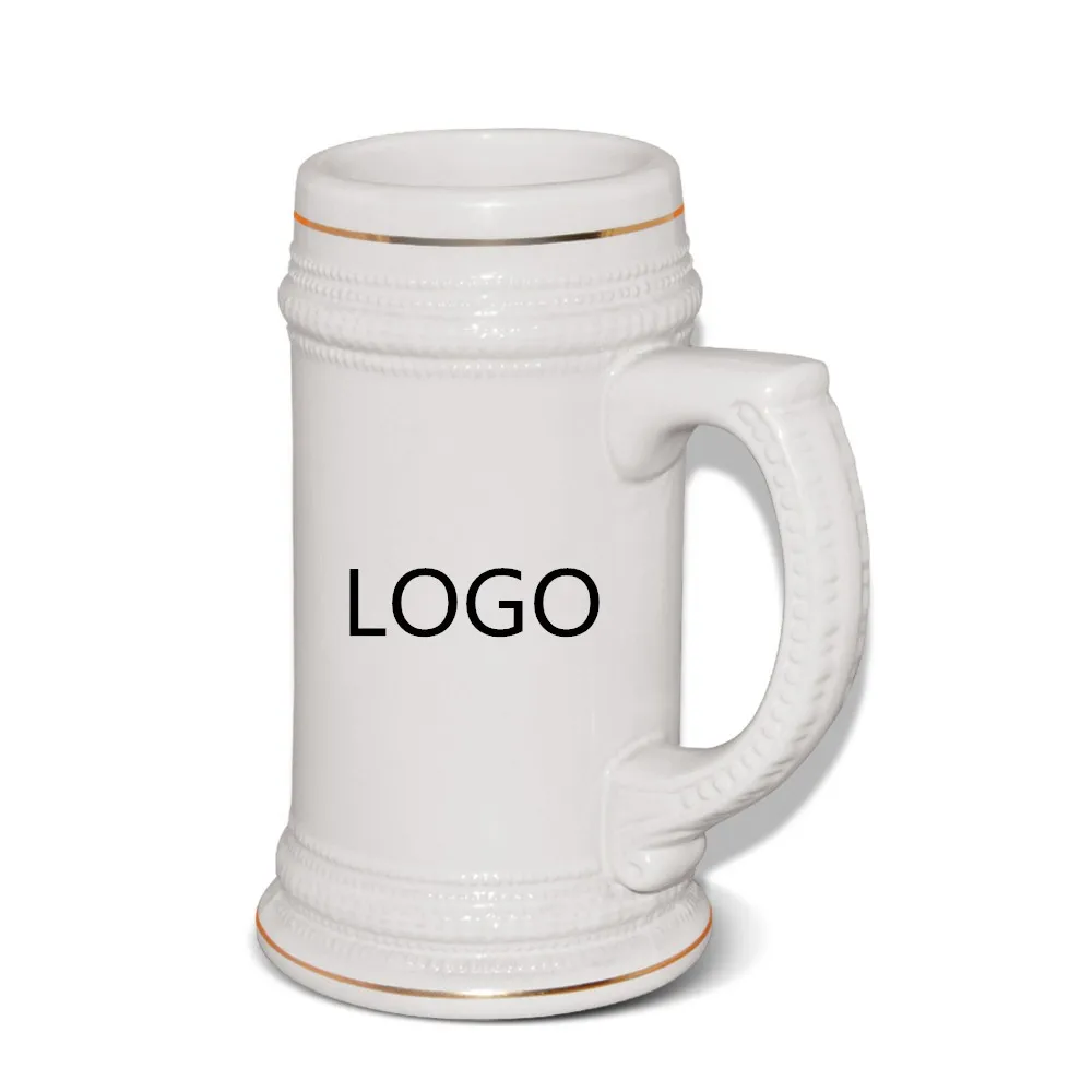 22oz Customized Ceramic Beer Mug For Sublimation Buy Beer Mug