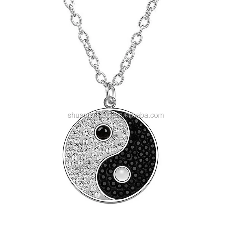 Fashion Full Crystal Jewelry Yin Yang Magic Balance Amulet Full Crystal Pendant Necklace Buy Magic Amulet Necklace Yin Yang Balance Pendant Amulet Crystal Pendant Product On Alibaba Com