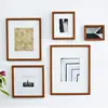 Popular Black Wine Red Floating Wood Gallery Photo Frame With 2 Pcs Acrylic For Art Painting