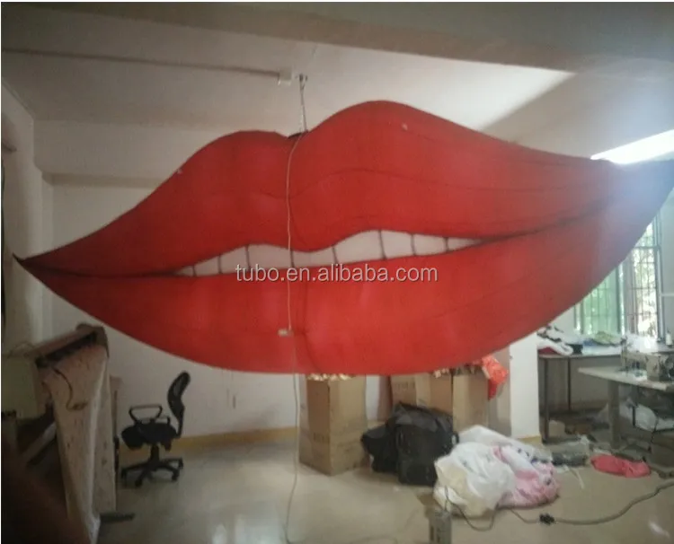 Hot Sale Customized Inflatable Mouth/inflatable Kiss/inflatable Lips