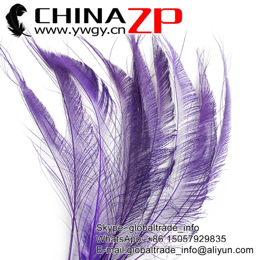 Best Selling Plumage Wholesale Dyed Purple Hair Accessories