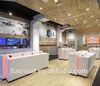 Funroad carpentry lighting mobile phone interior store decoration with display showcase
