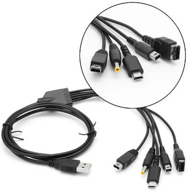 5in1 Usb Charging Cable For Nintendo Wii U 3ds Ndsi Xl Dsi Psp 3000 Gba Buy Usb Charging Cable Product On Alibaba Com