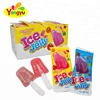 Custom Lollipop Halal Ice Cream Shape Soft Jelly Gummy Lollipop