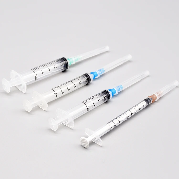 FDA approved medical disposable syringe with needle