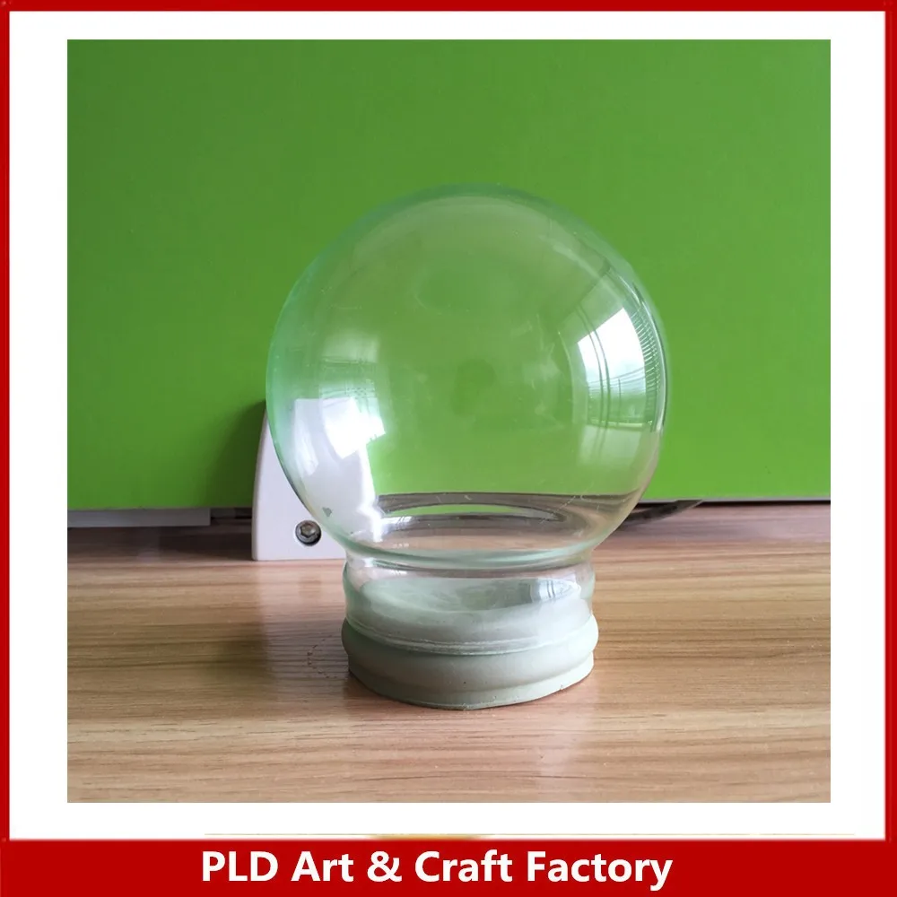 High Quality Transparent Empty Snow Globe 65mm Empty Glass Snow Ball