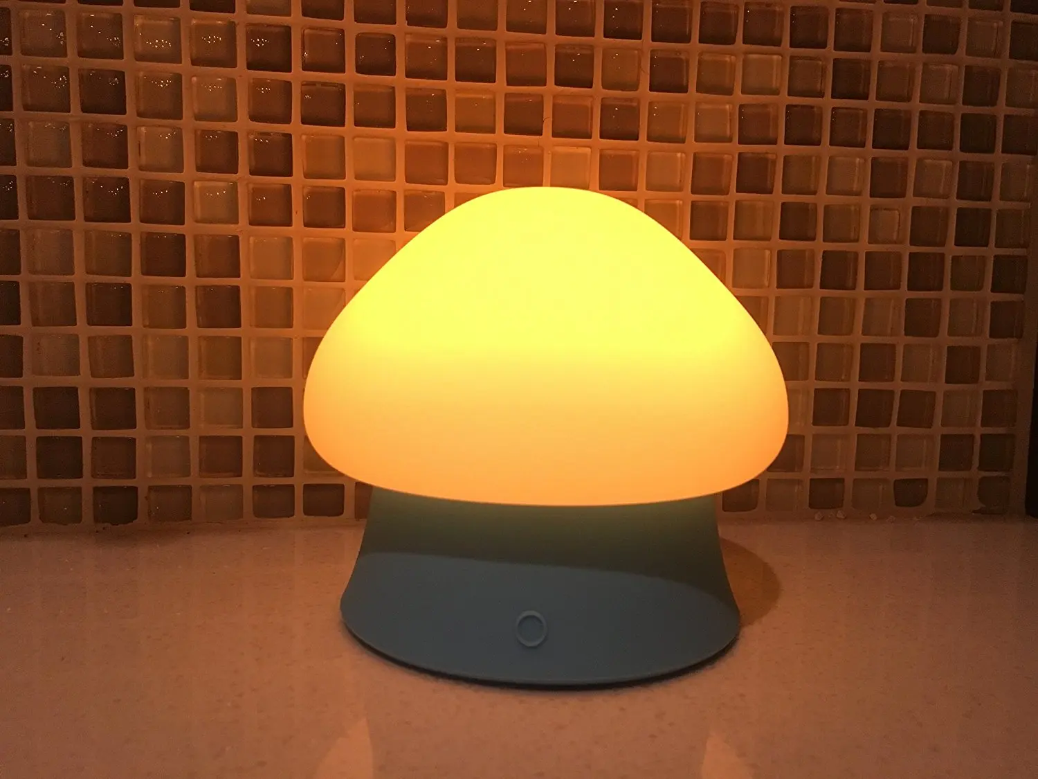 Soft Silicone Baby Nursery Lamp with Vibration Control BPA-Free for Baby Kids Bedroom and Nursery-Blue Amber Light First O-Lite OLED Children Night Light with Music