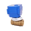 full bore BSP NPT 5v 6v 9v 12v 24v brass ss304 CWX-15Q 3S 1.5nm motorised 2 way valve bsp thread
