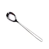 Free sample Korean stainless steel spoon long handle ice spoon set