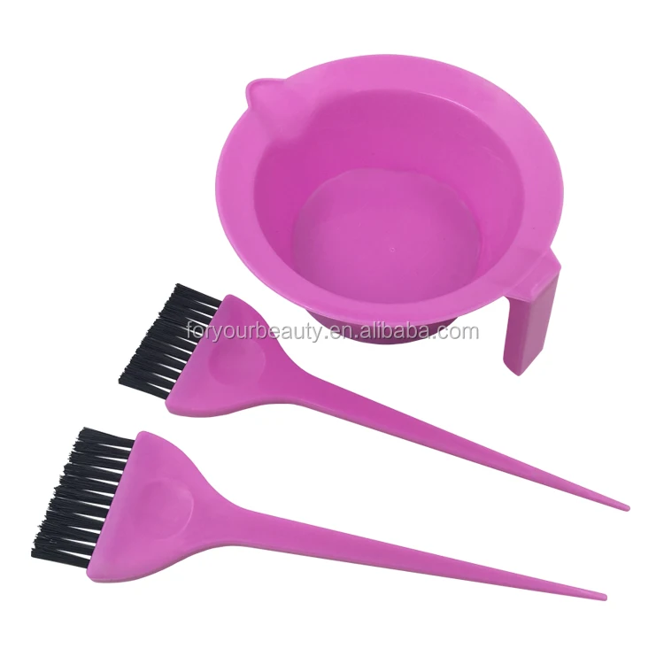hair coloring brush and bowl set
