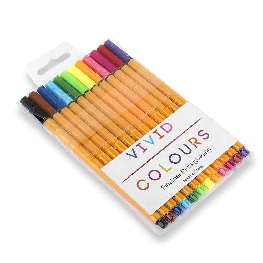 24 Colors Fineliner 0.4mm Marco Pen Multi Color Pen - Buy Marco Pen ...