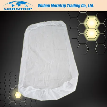 white disposable elastic fitted bed sheets cover massage table plastic fitted bed sheet