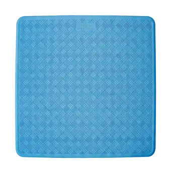 square rubber shower mat