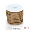 DIY FASHION light brown Suede Flat Leather Cord 3mm for Collar Chain Bracelet Necklace Flat Leather String