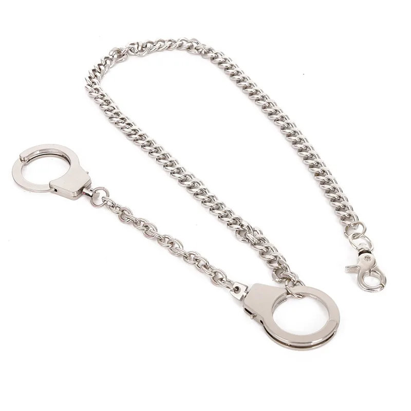 Wholesale Simple Metal Chain Hiphop Trouser Chain Handcuffs Men's Waist ...