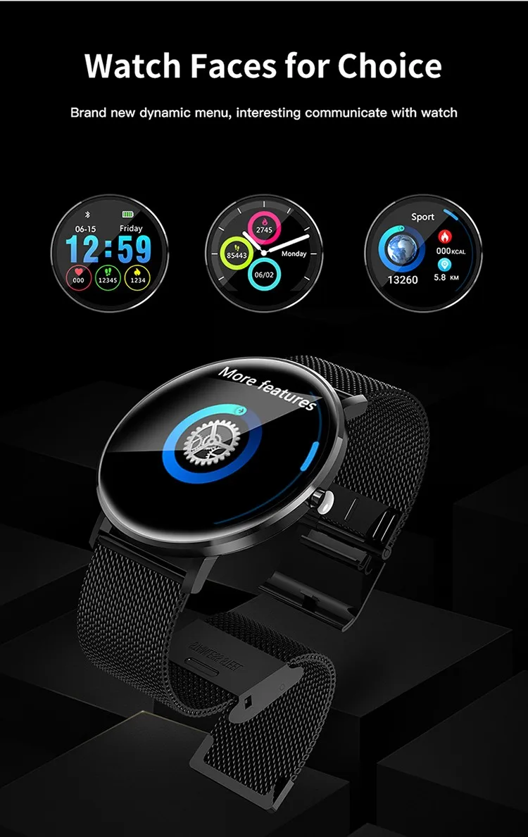 2019 New Hot Sales L6 Diy Watch Face Ip68 Waterproof Smart Band Smart Bracelets For Women Smartwatch Unisex Metal Silicon Straps Buy 2019 New Smart Watch Heart Rate Steps Blood Pressure Multi Mode