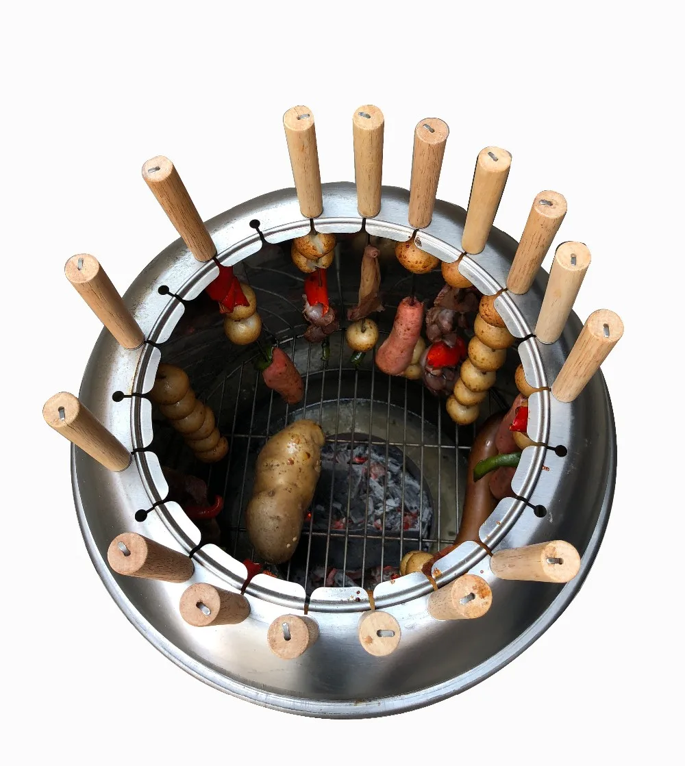 多功能不锈钢便携式炭火烤炉