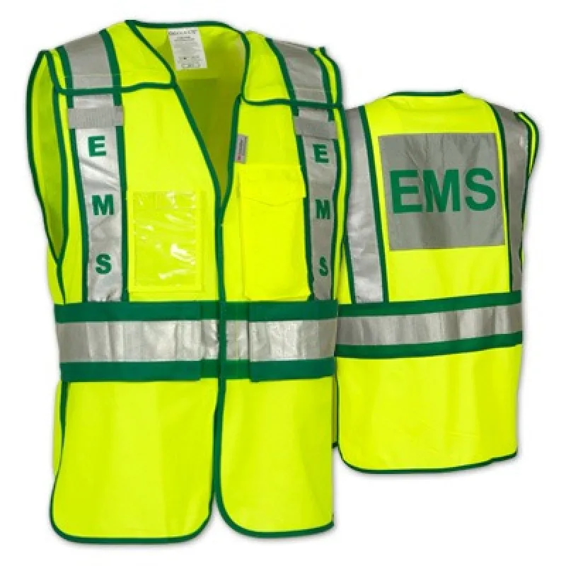 Paramedic High Visibility Hi Vis Viz Lightweight Jacket with Ambulance Badges