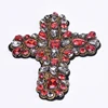 Yongze Fashion Promotion Clothing DIY Accessories Big Rhinestone Beaded Cross Embroidery Patch
