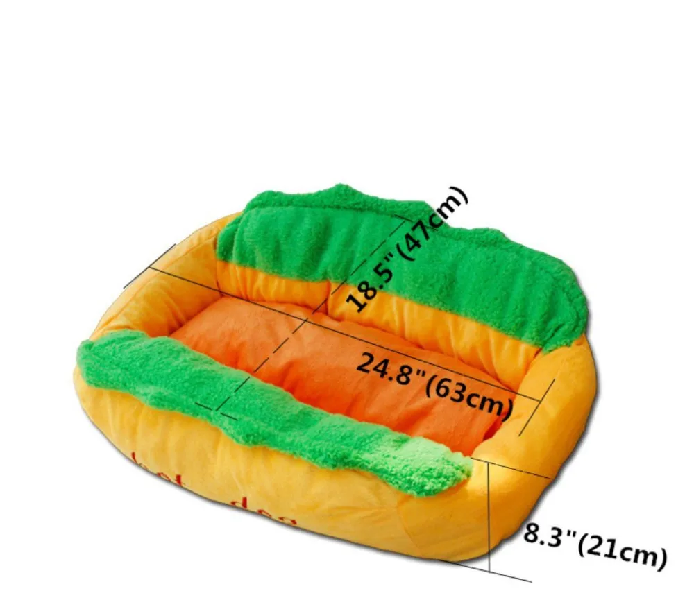 Hot Dog Design Pet Dog Bed,Removable And Washable Pet Mat Dog House Buy Pet Dog Bed,Hot Dog