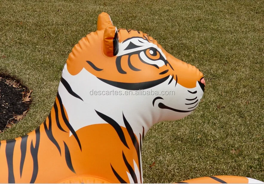 1.8m Pvc Replica Giant Inflatable Tiger For Kids Play Buy Replica