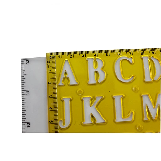 S22132 Set Of 2 Alphabet Ruler Alphabet Stencil Buy Alphabet Ruler