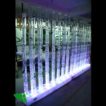 glowing tree water feature