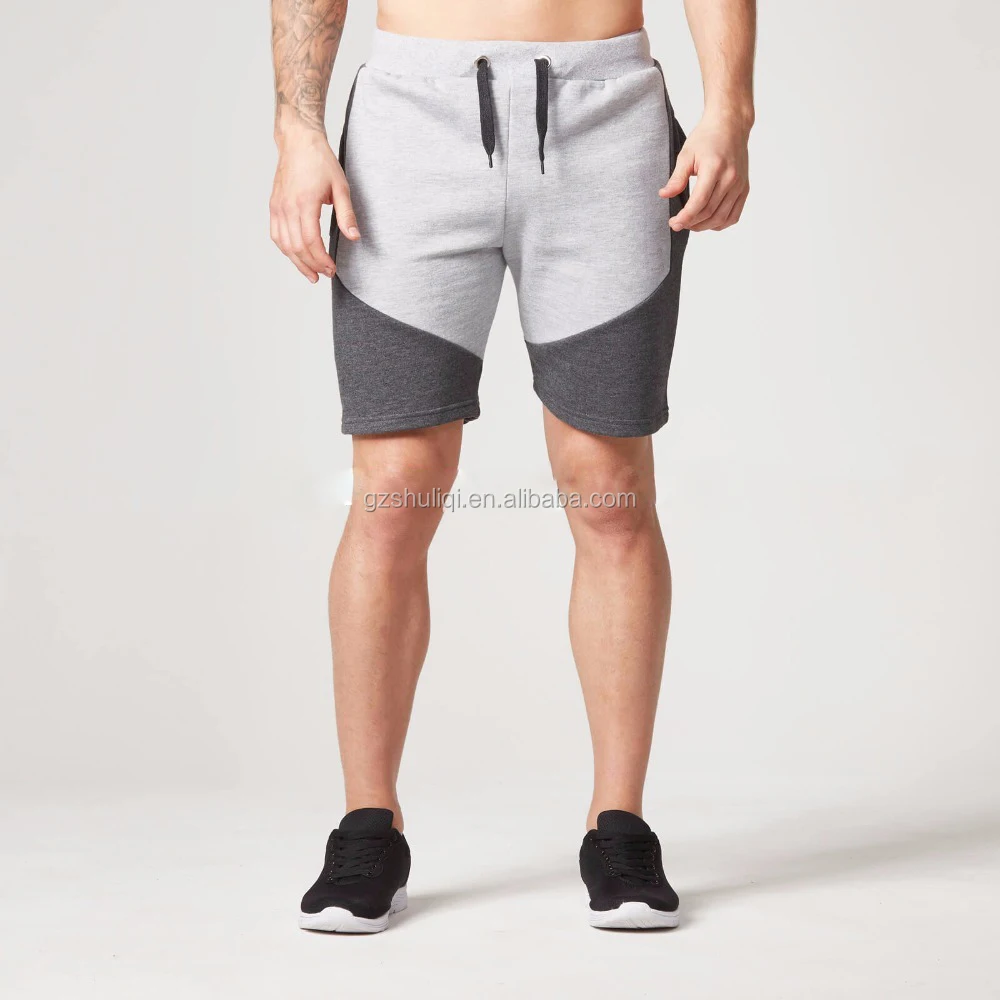 two tone sweat shorts