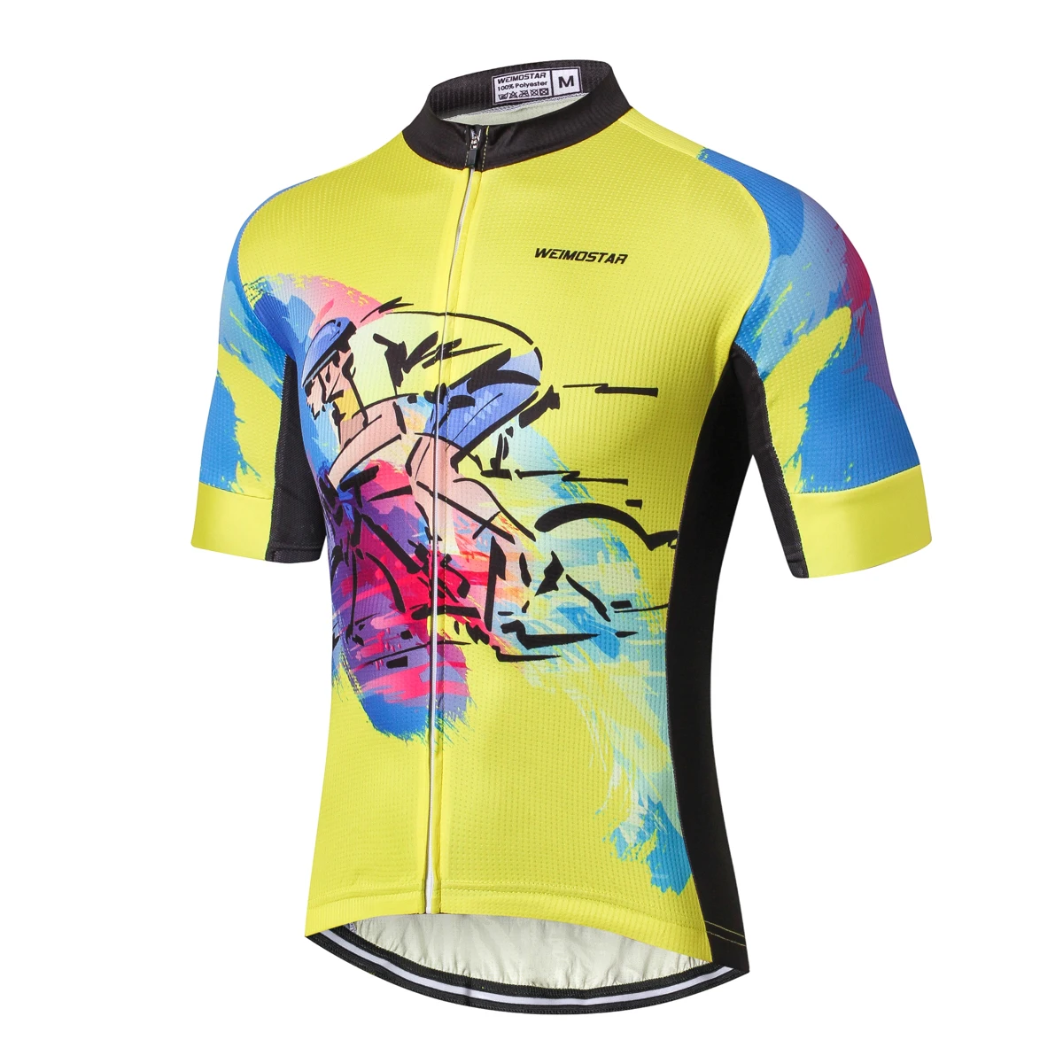 Mens Cycling Jersey Shirt Short Sleeve Bike Jersey Riding Tops Outdoor MTB Cycling Clothing