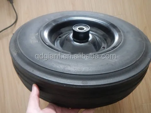 wheelbarrow concrete mixer rubber wheels 16"x4"