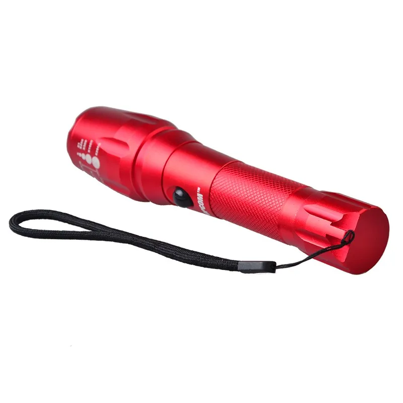 High Power 2000 Lumen Zoomable XM-L T6 LED Rechargeable Flashlight