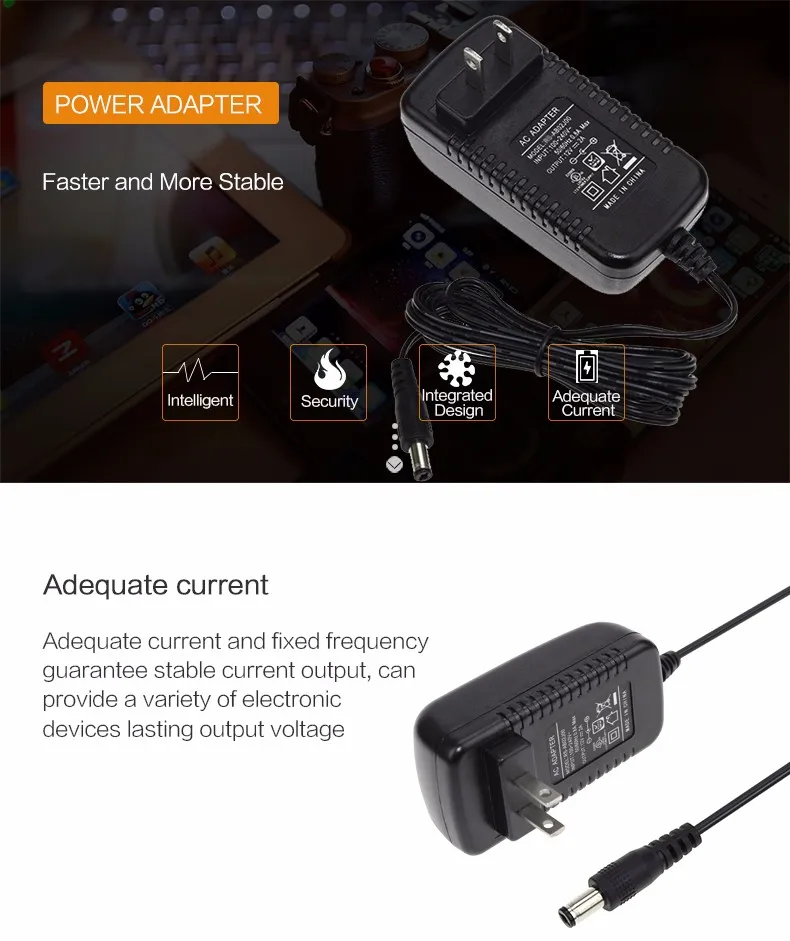 1A - 12V Brand New KTec AC Power Adapter 