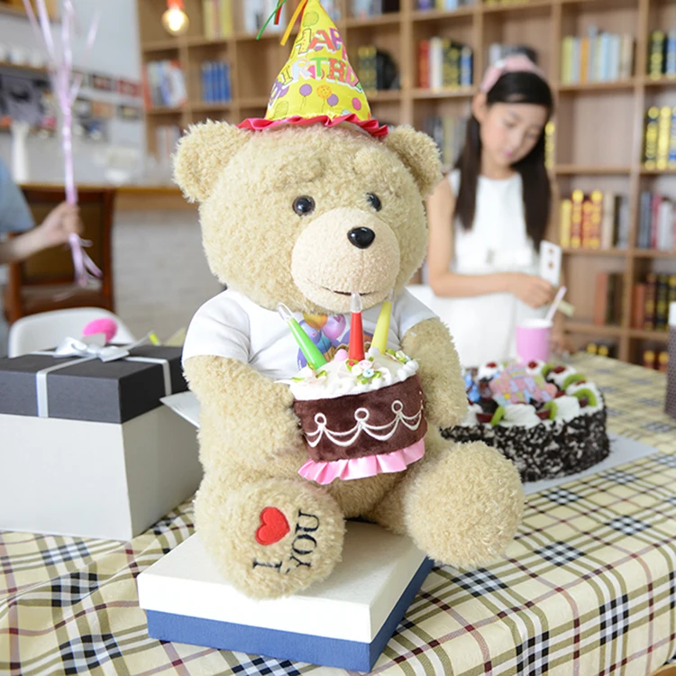 promotional happy birthday teddy bear with| Alibaba.com