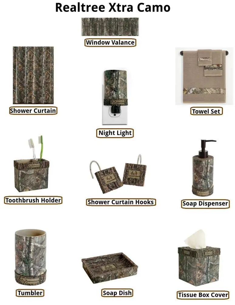 Buy Realtree Xtra Camo 23 Piece Bathroom Accessories Decor Set In Cheap Price On Alibaba Com