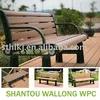 Landscaping Wood plastic composite bench for park garden outdoor bench seats