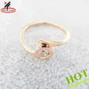Elegant cubic zirconia setting stainless steel love ring