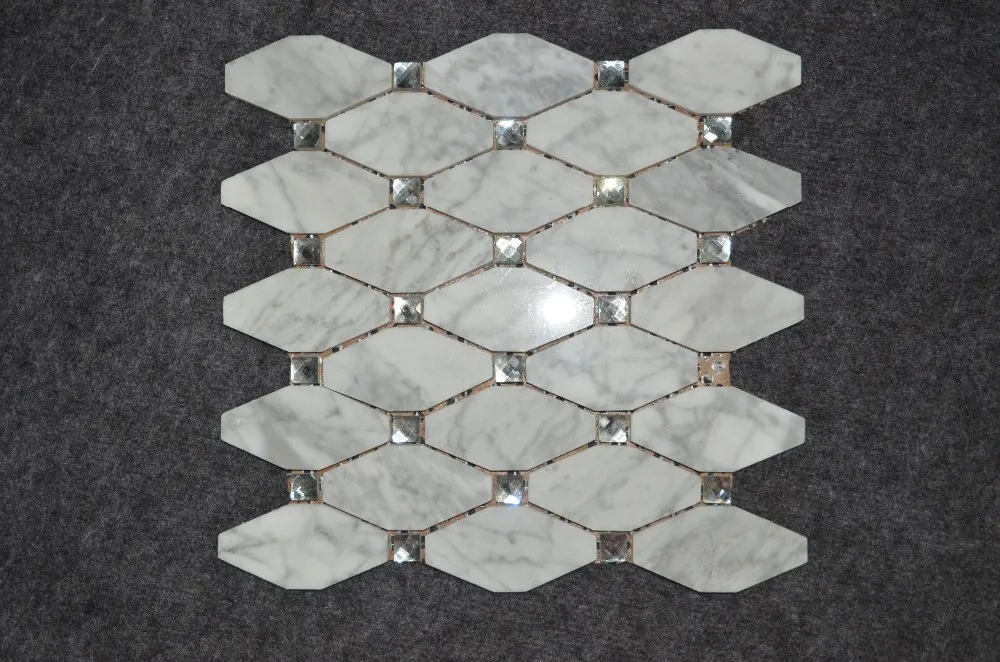 10 mm Silver Piastrelle quadrate a mosaico in vetro a specchio decorazione da tavolo per artigianato