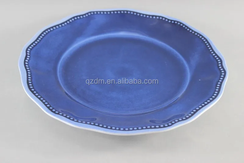 Irregularity Side Plastic Plate Melamine Dishes Top grade