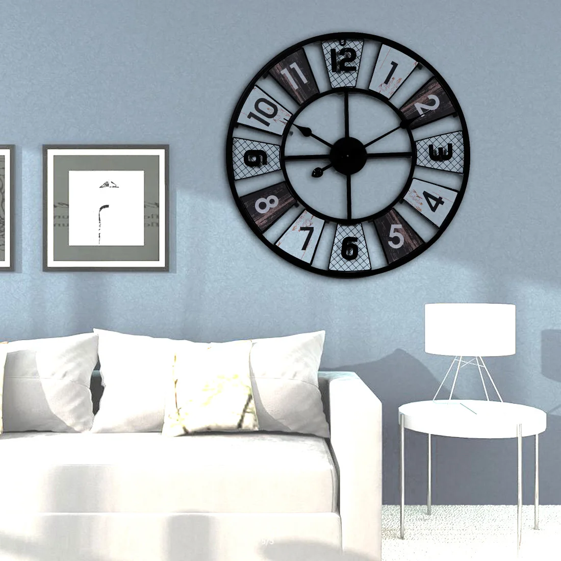 Современные часы на стену в гостиную
