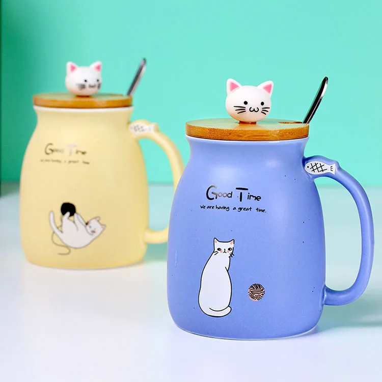 ceramic cat coffee mugs