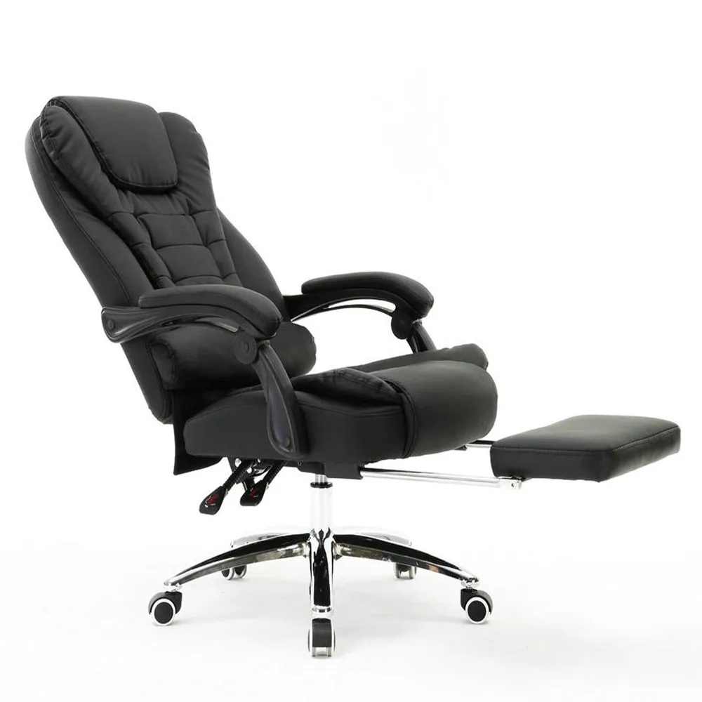 modern high back office chair leather office chair with footrest  buy  office chairleather chairchair with footrest product on alibaba