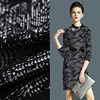 Cheap 100% ring spun 79% polyester 18% rayon 3%spandex knitted jacquard apparel fabric
