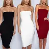 Summer American sexy night shop women's, tube top backless dress whole colored package hip dress