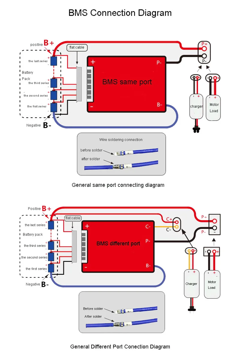 Bms 13s 48v схема подключения