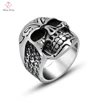 Wholesale Indian Custom Men's Spike Stainless Steel Skull Ring