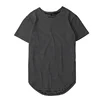 Striped Cotton Men T Shirts Hip Hop Street Wear Curved Hem Short T Shirt Men